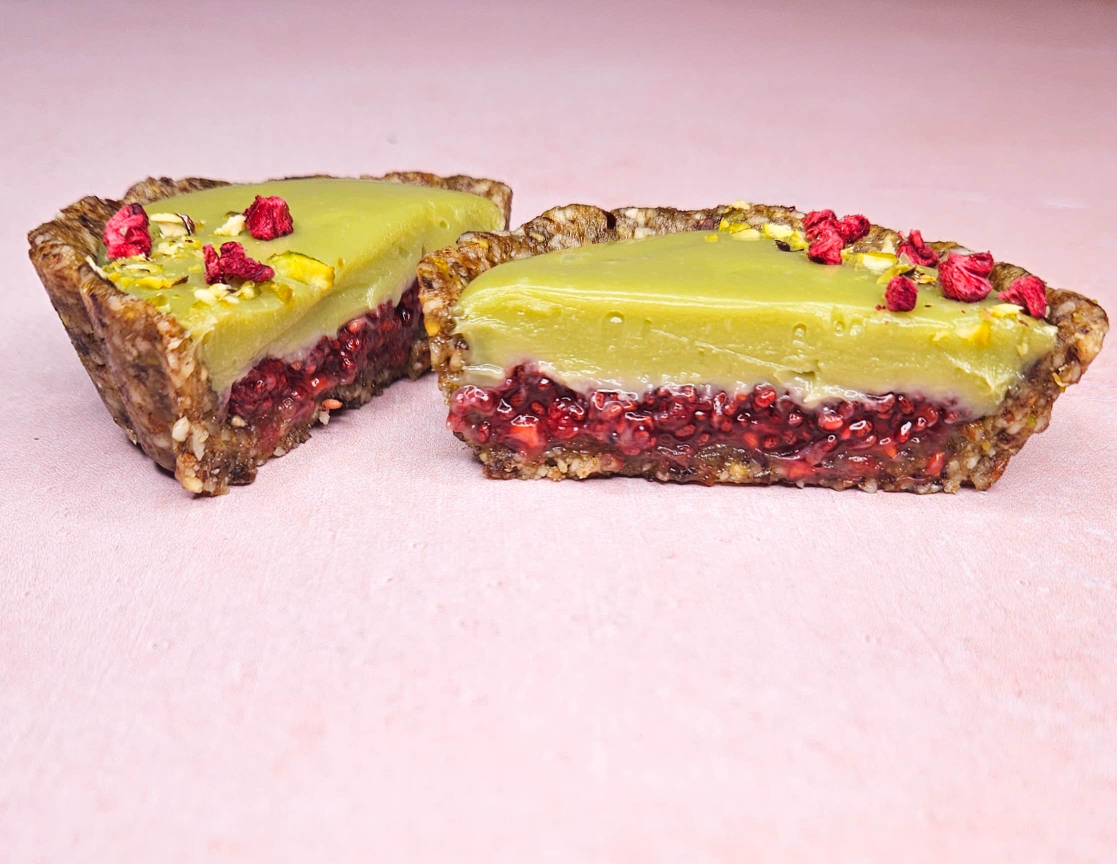 Mini tart-Malina pistać