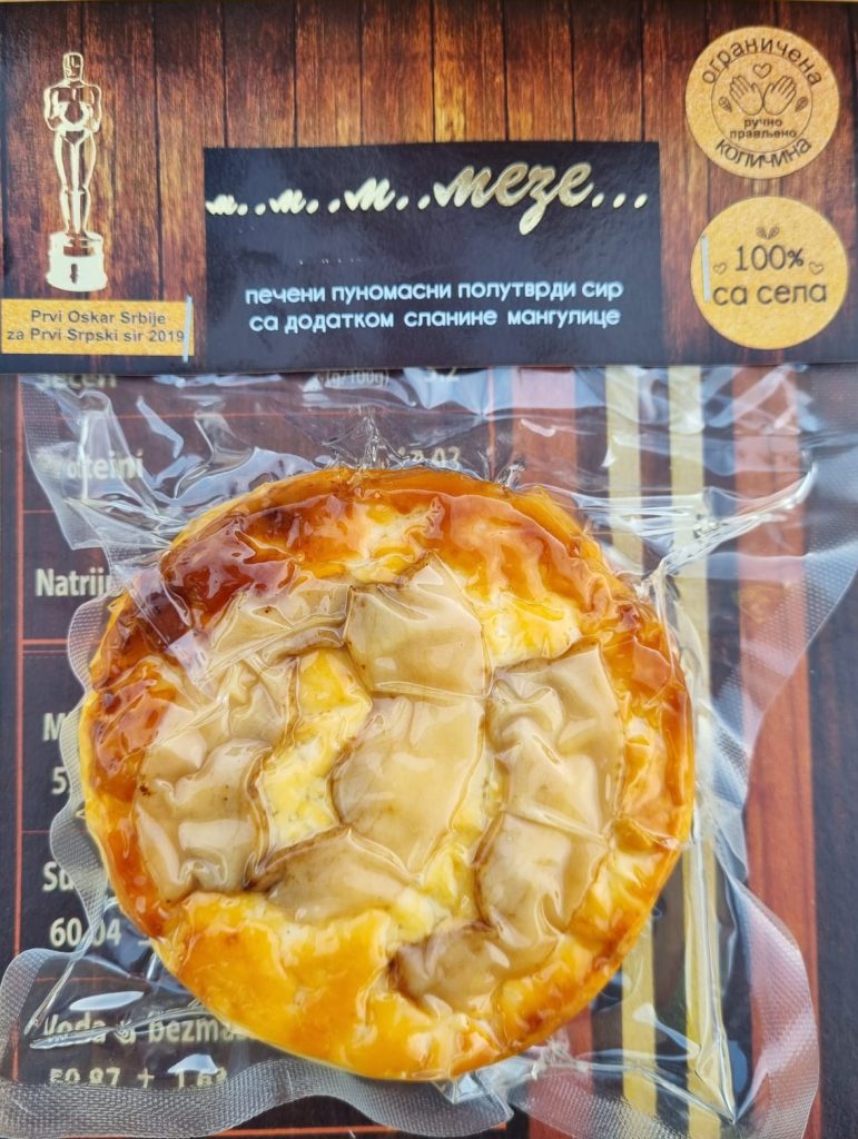 Pečeni sir sa slaninom mangulice (250gr)