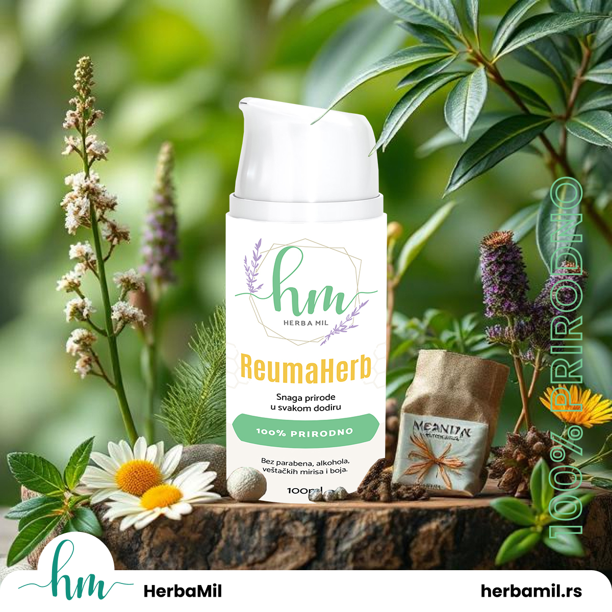 ReumaHerb - 100% Prirodna krema protiv bolova i ukočenosti